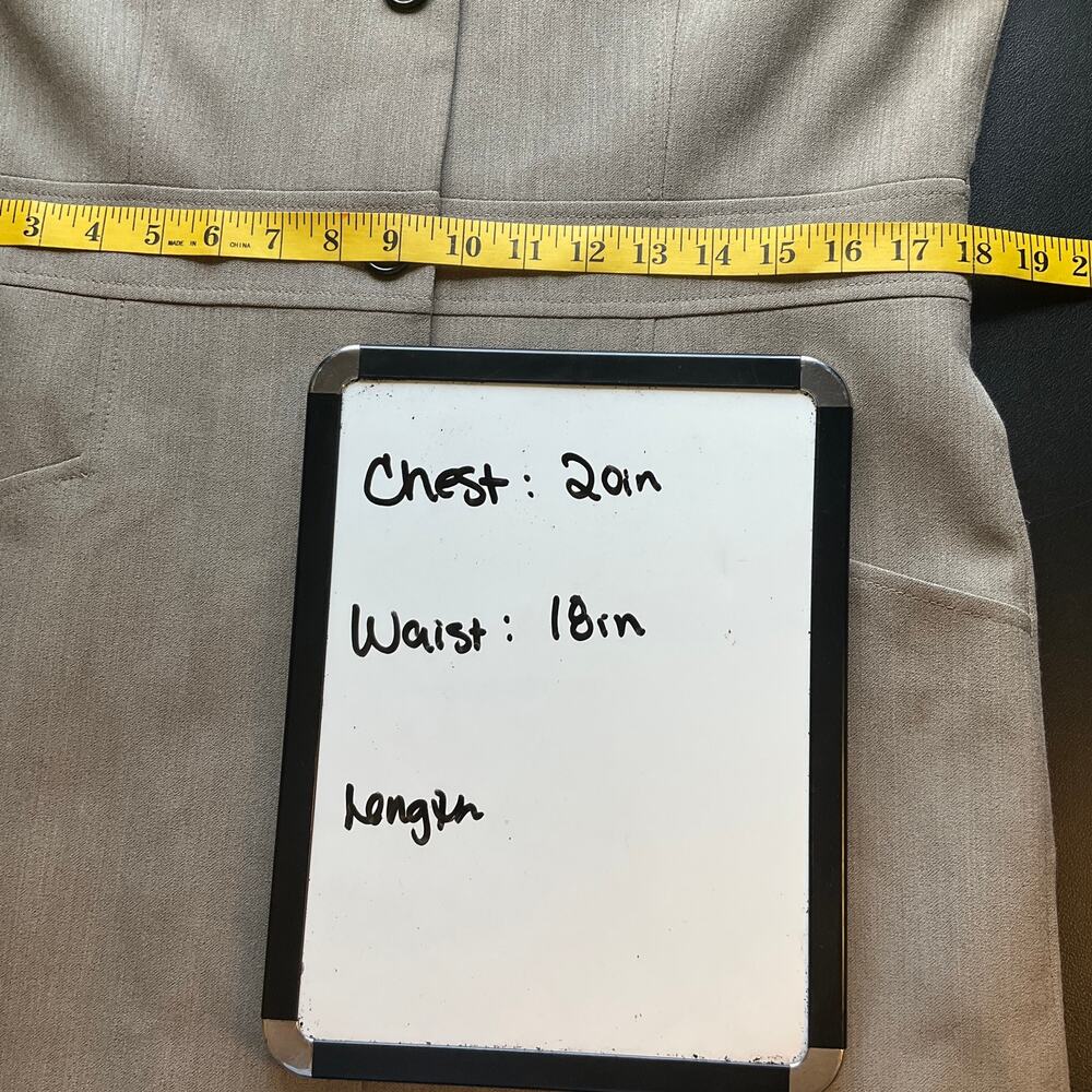 Pendleton Beige Wool Blend Single-Breasted Coat - Picture 9 of 10
